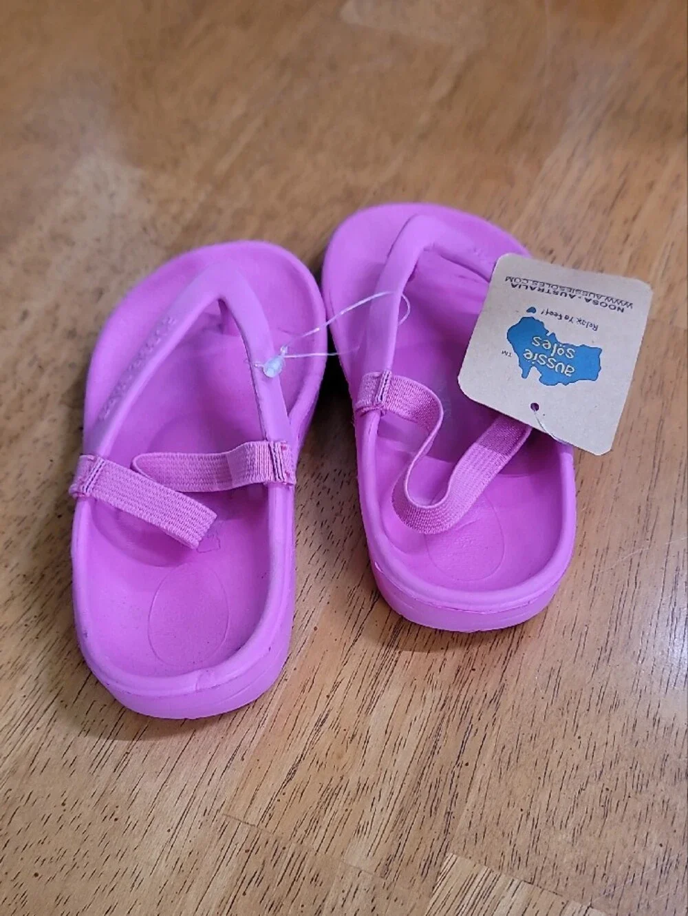 Toddler Bright Pink Foam Flip-Flop Sandals with Elastic Back Strap